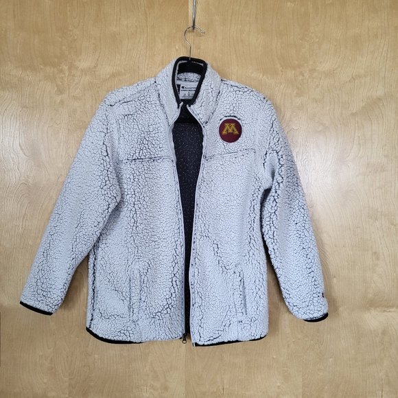 Champion University of Minnesota Full-zip Sherpa Jacket Size Small - Picture 3 of 11